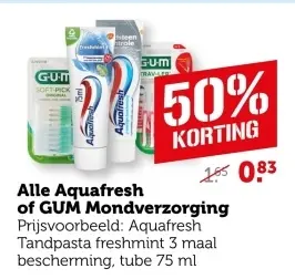 Aanbieding: Alle Aquafresh of GUM Mondverzorging