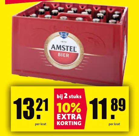 Aanbieding: Amstel Bier krat