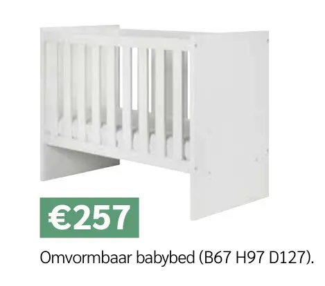 Promotie: Omvormbaar babybed