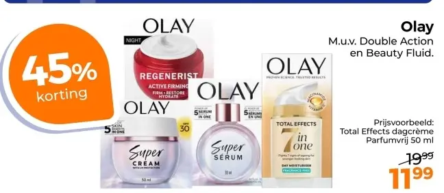 Aanbieding: Total Effects dagcrème Parfumvrij