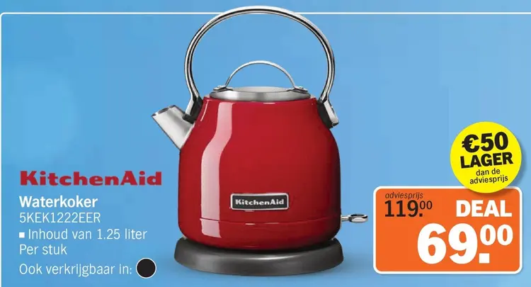 Aanbieding: KitchenAid Waterkoker 5KEK1222EER