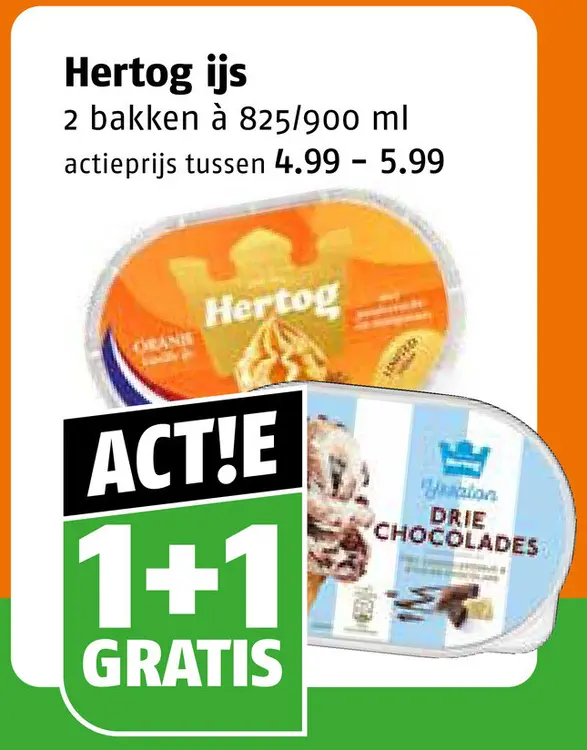 Aanbieding: Hertog ijs