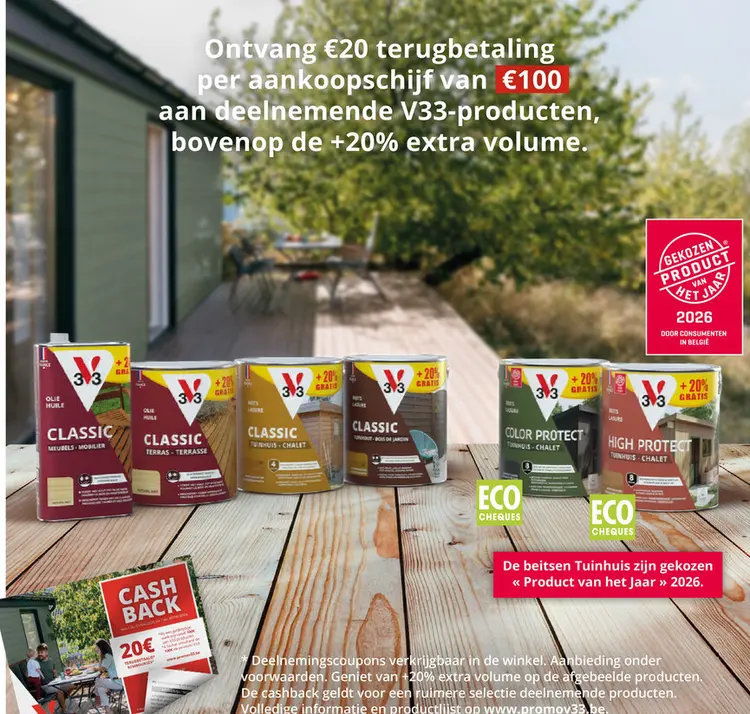 Promotie: V33-producten