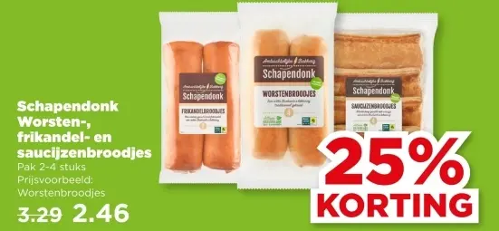 Worsten-, frikandel- en saucijzenbroodjes