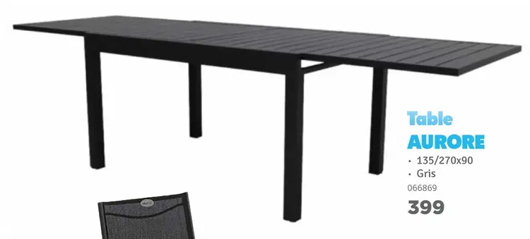 Offre: Table AURORE