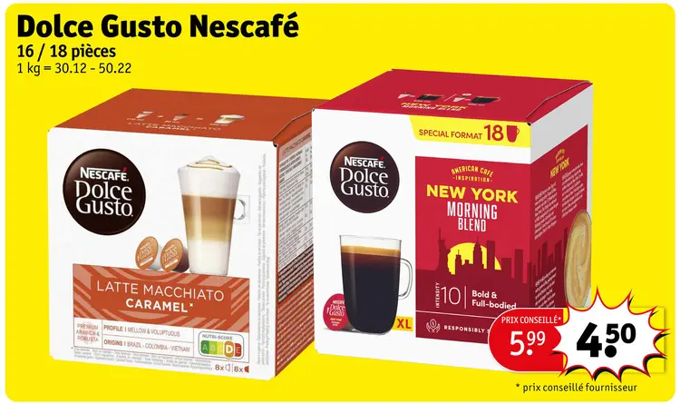 Offre: Dolce Gusto Nescafé