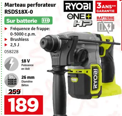 Offre: Marteau perforateur RSDS18X-0