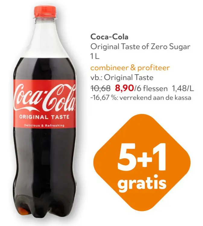 Promotie: Coca-Cola Original Taste or Zero Sugar