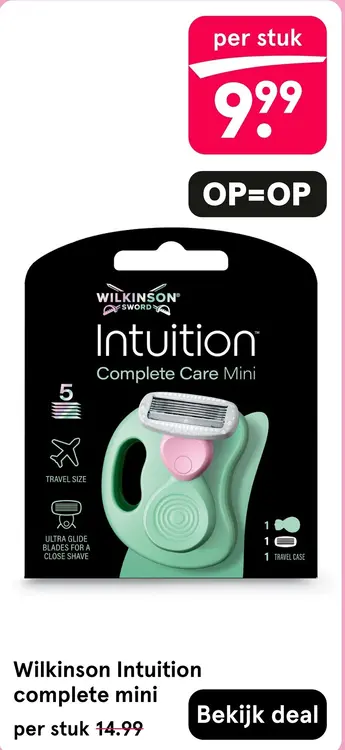 Aanbieding: Wilkinson Intuition complete mini