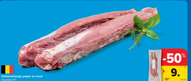 Promotie: Varkenshaasje peper en zout