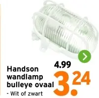 Aanbieding: Handson wandlamp bulleye ovaal