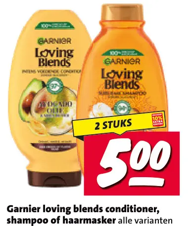 Aanbieding: Garnier Loving Blends conditioner, shampoo of haarmasker