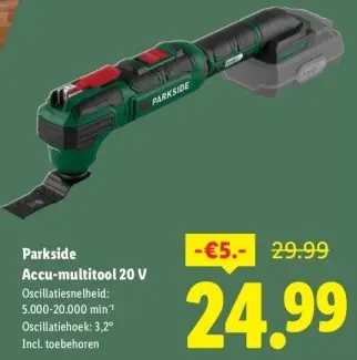 Aanbieding: Accu-multitool 20 V