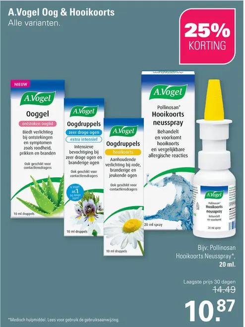 Aanbieding: A.Vogel Oog & Hooikoorts