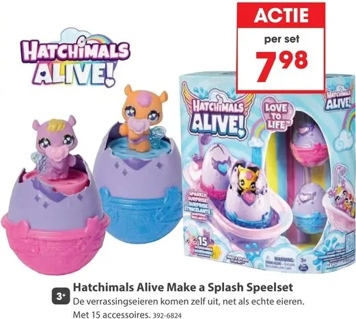 Aanbieding: Hatchimals Alive Make a Splash Speelset