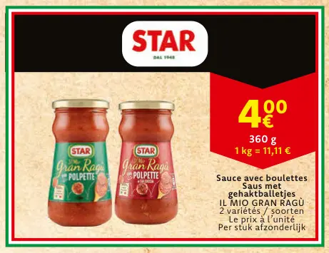 Offre: Sauce avec boulettes / Saus met gehaktballetjes