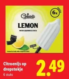 Aanbieding: Citroenijs op dropstokje