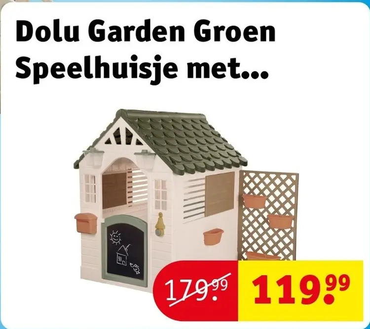 Aanbieding: Garden Groen Speelhuisje met...