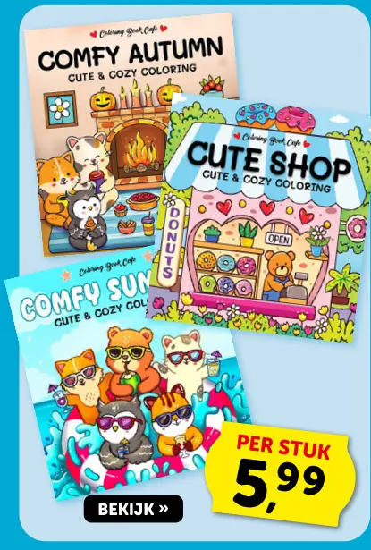 Promotie: Coloring Book Cafe Coloring Books