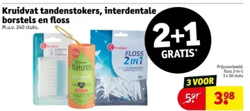Aanbieding: Kruidvat tandenstokers, interdentale borstels en floss