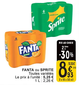 Offre: FANTA ou SPRITE