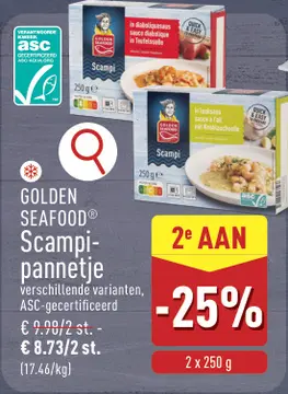 Aanbieding: Scampi-pannetje