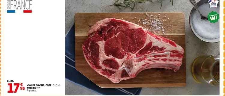 Promotie: Viande bovine: côte