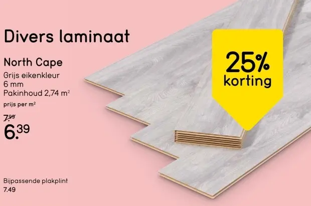Aanbieding: Divers laminaat North Cape