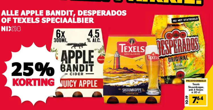 Aanbieding: Apple Bandit, Desperados of Texels Speciaalbier