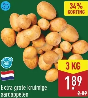 Aanbieding: Extra grote kruimige aardappelen