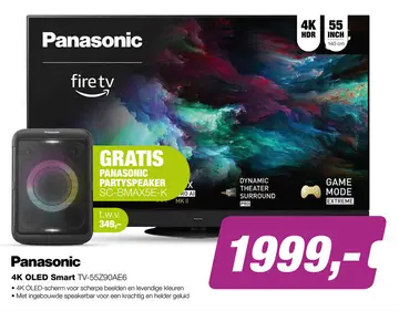 Aanbieding: Panasonic TV-55Z90AE6 4K OLED TV