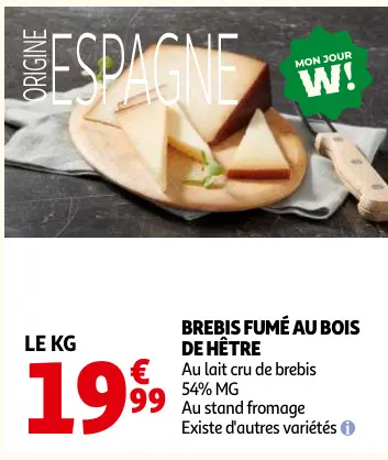 Promotie: Brebis fumé au bois de hêtre