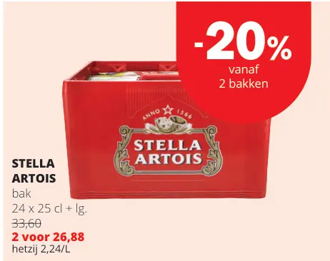 Promotie: Stella artois