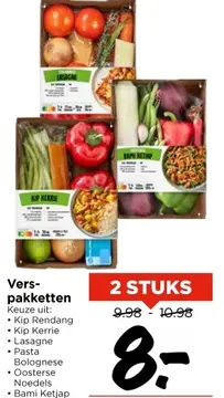 Aanbieding: Vers-pakketten