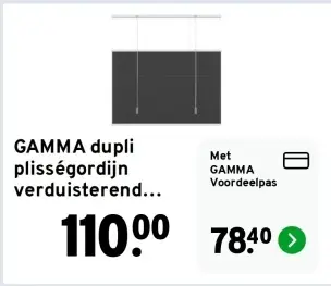 Aanbieding: dupli plisségordijn verduisterend