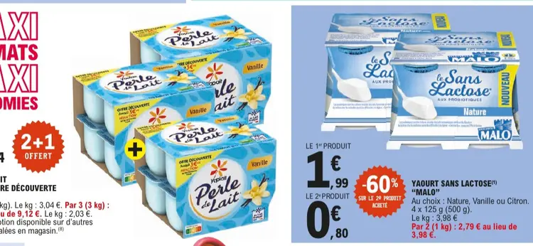 Offre: Yaourt sans lactose