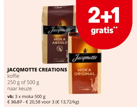 Promotie: Jacqmotte Creations koffie