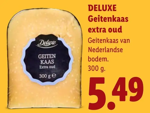Aanbieding: Deluxe Geitenkaas extra oud
