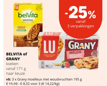 Aanbieding: BELVITA of GRANY koeken