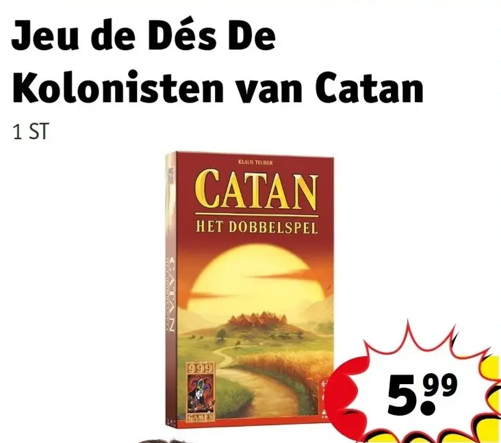 Offre: Jeu de Dés De Kolonisten van Catan