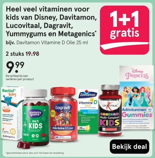 Aanbieding: Heel veel vitaminen voor kids