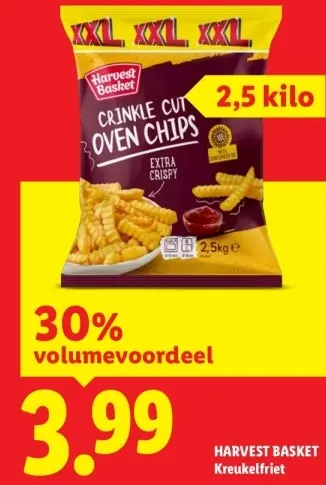 Aanbieding: HARVEST BASKET Kreukelfriet