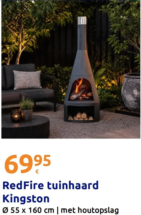 Promotie: RedFire Tuinhaard Kingston