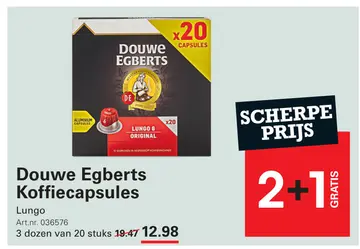 Aanbieding: Douwe Egberts Koffiecapsules Lungo