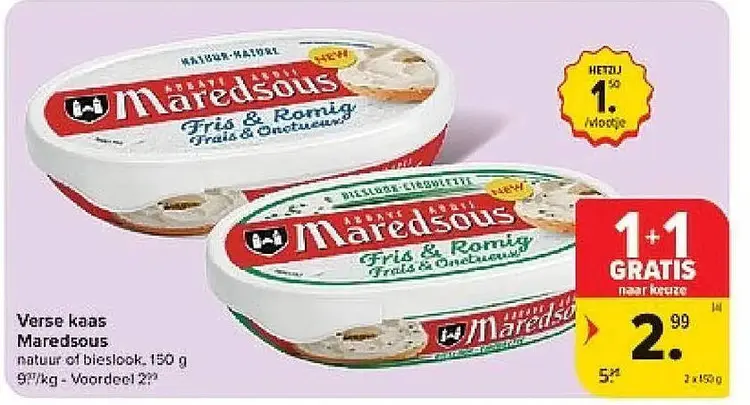 Promotie: Verse kaas Maredous