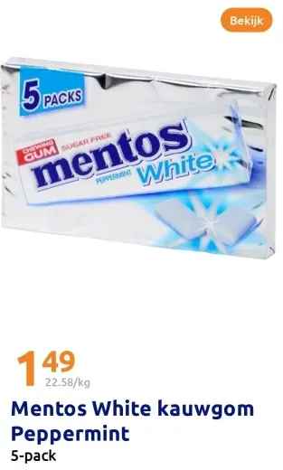 Aanbieding: White kauwgom Peppermint