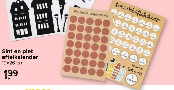 Aanbieding: Sint en piet aftelkalender