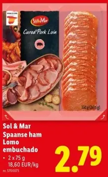 Promotie: Spaanse ham Lomo embuchado