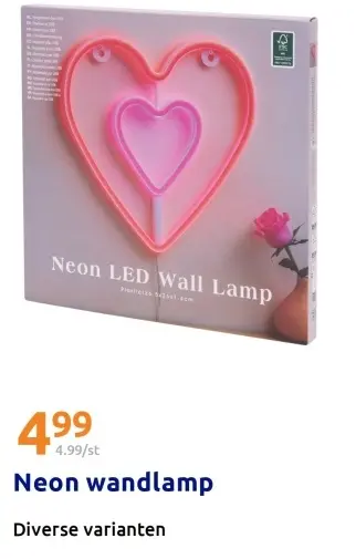 Aanbieding: Neon wandlamp