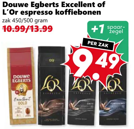 Excellent of L'Or espresso koffiebonen